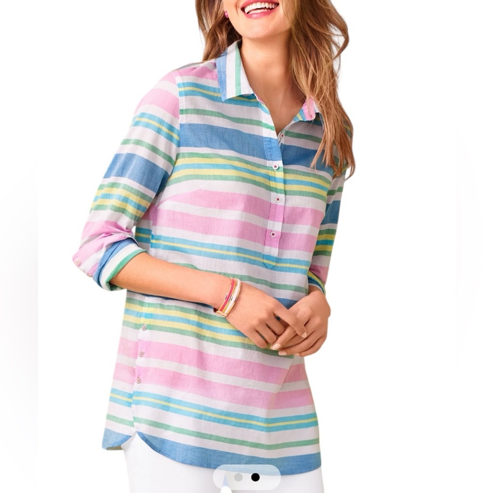 Talbots popover blouse